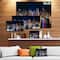 Designart - New York Midtown Night Panorama - Extra Large Canvas Art Print